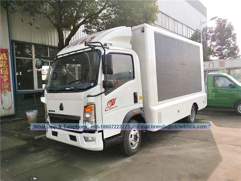 हॉवो एलईडी ट्रक, मोबाइल एलईडी ट्रक मूल्य, आउटडोर विज्ञापन एलईडी ट्रक