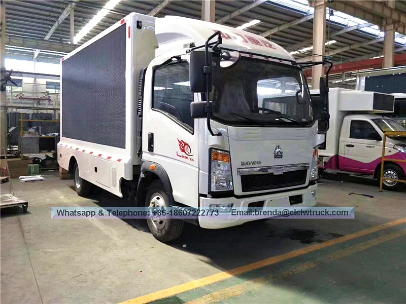 हॉवो एलईडी ट्रक, मोबाइल एलईडी ट्रक मूल्य, आउटडोर विज्ञापन एलईडी ट्रक