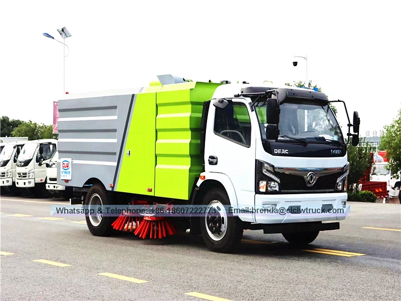 Fornecedores de caminhões varredores de estrada, caminhão varrendo de estrada com mais função