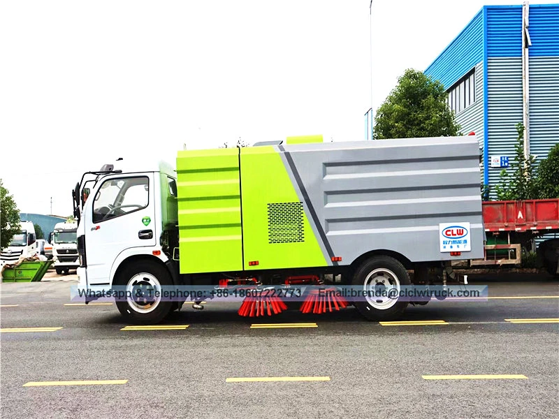 Fornecedores de caminhões varredores de estrada, caminhão varrendo de estrada com mais função