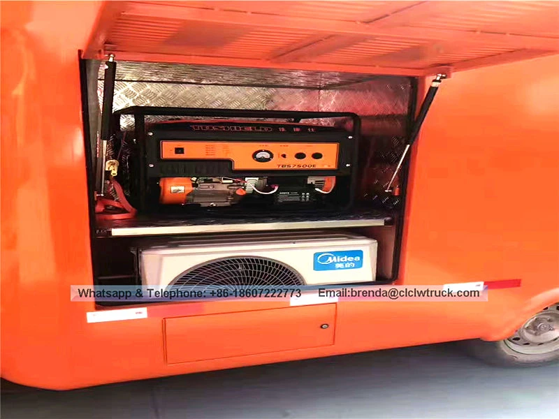 Maliit na ice cream cart, elctric food van, supplier ng trailer ng pagkain