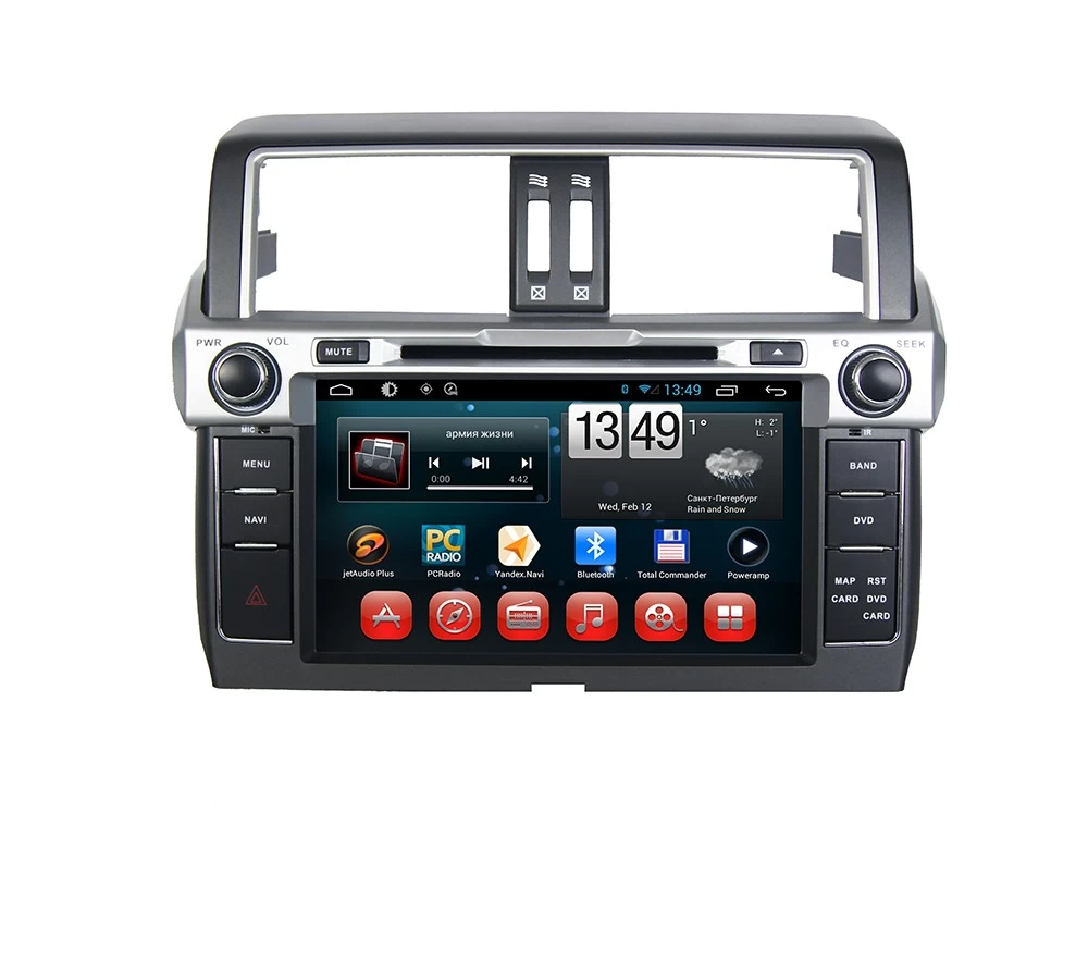 Car central multimedia for Toyota prado 150  fit both left and right