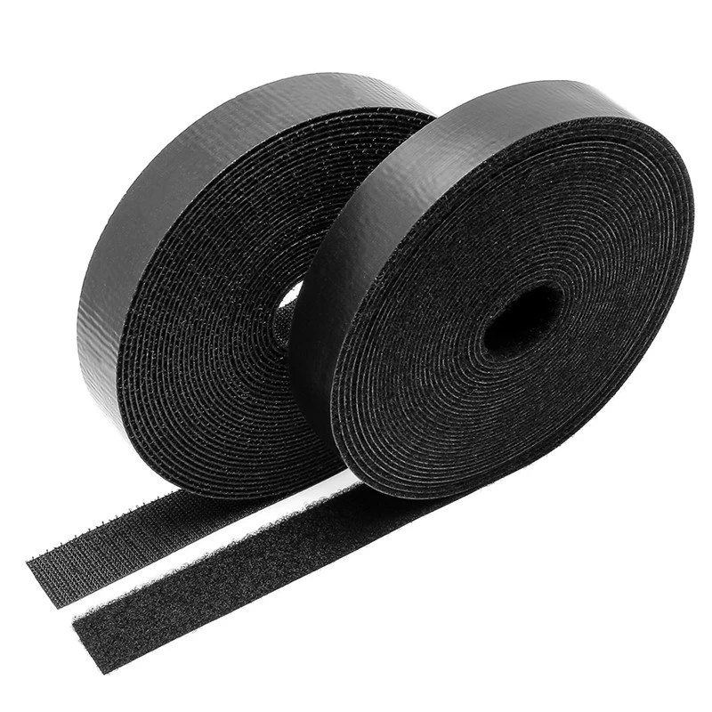Zwarte sterke kleverige zelfklevende stickers Sinon-fabrikant biedt schil 100% nylon diameter Kan douane klitten klitten