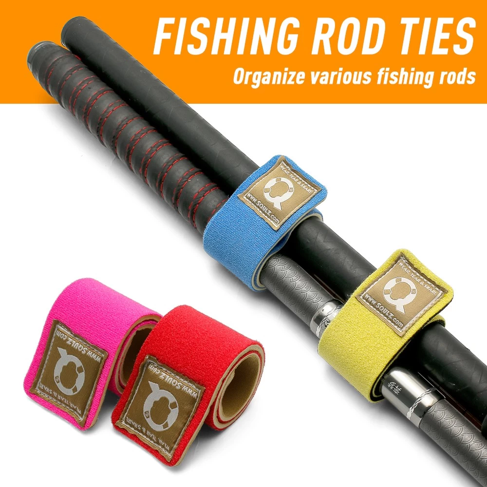 Fishing Rod Belts Ties Stretchy Magic Bait Casting Spinning Fishing Rod Straps