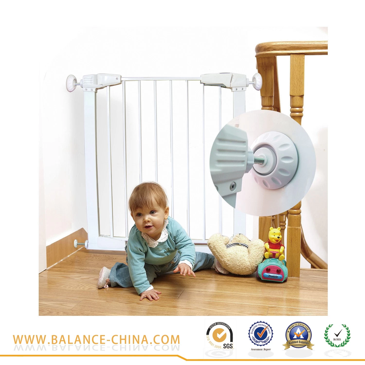Hot sell baby safety pressure gates wall protector