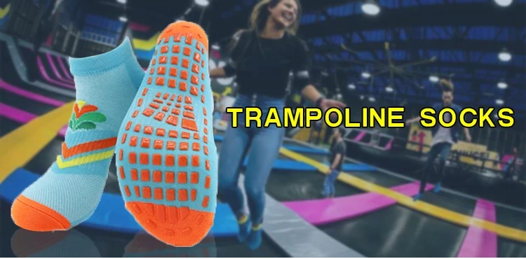 Customized non-slip socks in bulk for jump socks for trampoline park