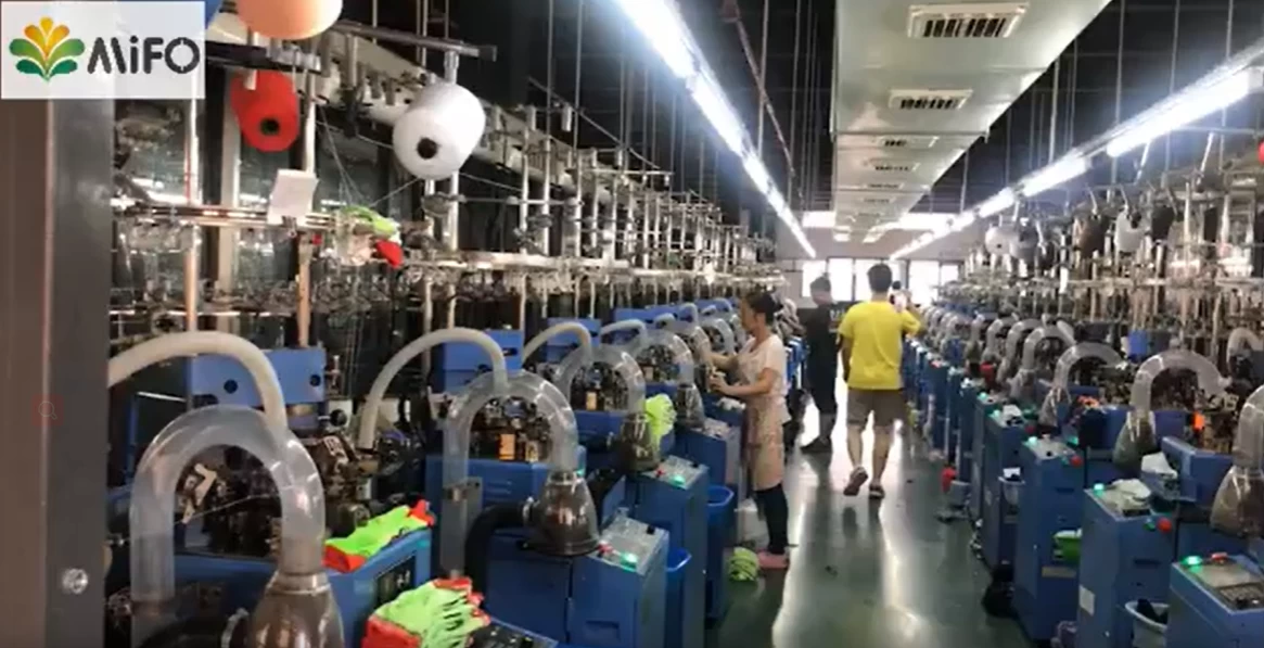 Producción de calcetines