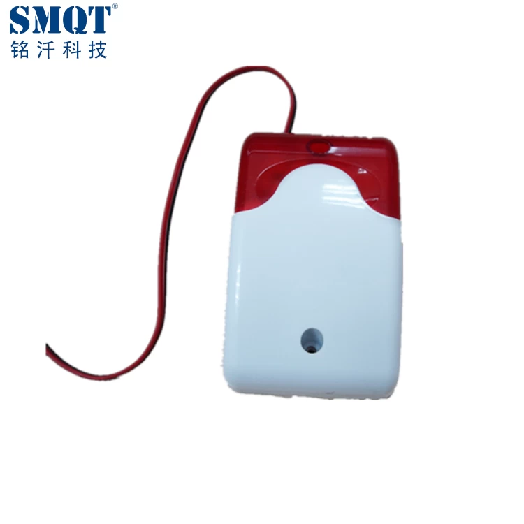 12V siren, mini electric siren, suitable for window installation,  red/white, MW10RL, 01630