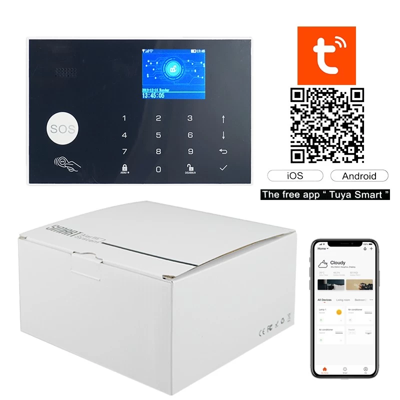 Chine Tuya App contrôle WIFI + GSM kit de hub d'alarme maison intelligente pour système alalrm domestique fabricant