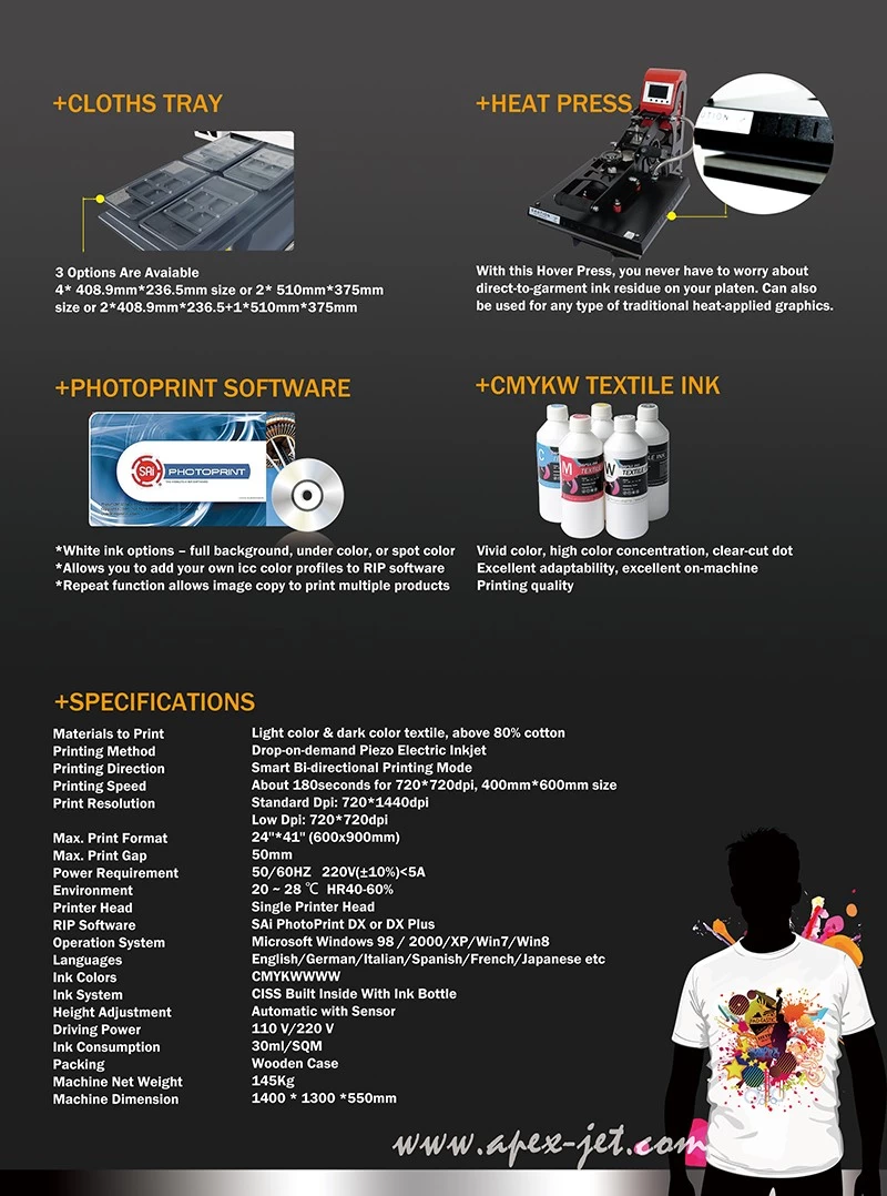 Imprimante numérique sur textile / imprimante de vêtements - WER Printers