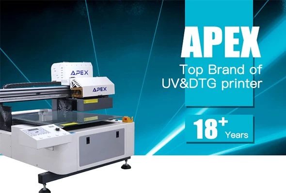 APEX, topmerk van UV- en DTG-printer