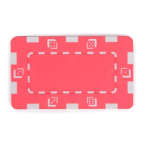 中国 粉红色复合32克方形扑克筹码 制造商