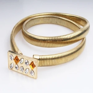 2015 fashion Rhinestone fancy bridal gold moroccan belt BT60046