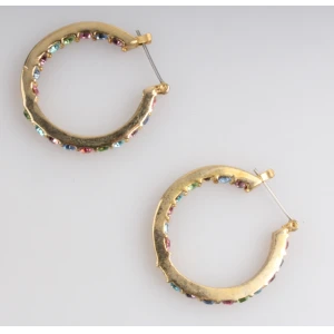 2018 Hot Sale 18K Yellow Gold Filled Earrings For Girls Christmas Jewelry Gift