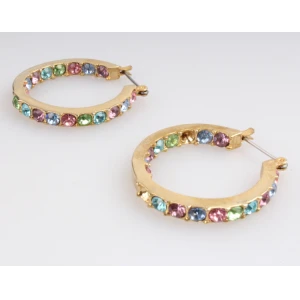 2018 Hot Sale 18K Yellow Gold Filled Earrings For Girls Christmas Jewelry Gift