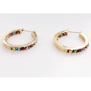 2018 Hot Sale 18K Yellow Gold Filled Earrings For Girls Christmas Jewelry Gift