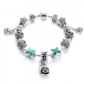 2018 Jewellery European Style Charm Bracelets For Women Antique Silver Multi Design Metal Bead DIY Jewelry