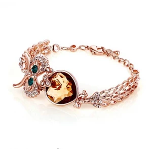 Adjustable Bracelet Rose Gold Crystal Bracelets with Lobster Clasp Jewelry OEM/ODM are welcome