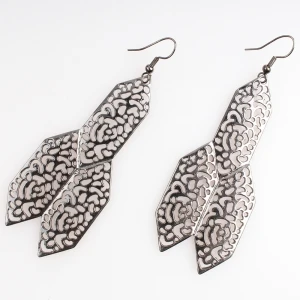 Antique indian gold old model 2014 flower earrings designs E30085