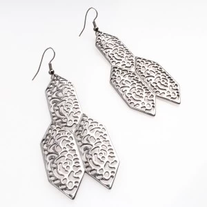 Китай Antique indian gold old model 2014 flower earrings designs E30085 производителя