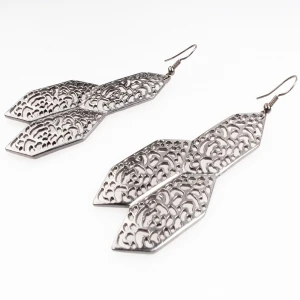 Antique indian gold old model 2014 flower earrings designs E30085