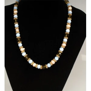 Beads For Jewelry Making Fashion Necklace Match with Clothes for Girls Mutli Color Bead Necklace