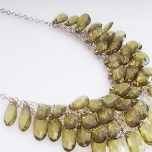 Bohemia Resin Waterdrop String Beads Necklace