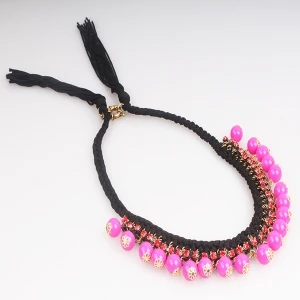 Bohemia Rope Chain Bubble Beads Necklace