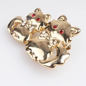 Brooches for jackets invitation garment cats pin brooch P80020