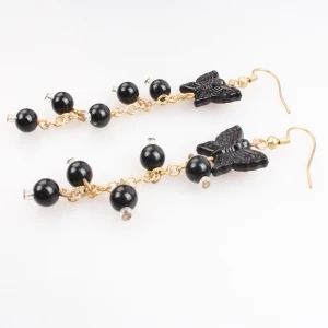 Butterfly fashion jewelry 2 gram gold beautiful designed earrings E30078