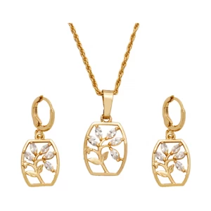 Китай China Supplier Custom Bridal 18K Gold Plated Jewelry Sets for Woman производителя