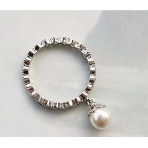 China Supplier Pearl Copper Alloy Rings Design For Women Christmas Gift