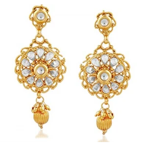 China Wholesale Gold Plated Diamond Studded Bridal Necklace Set for Women