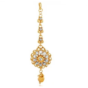 China Wholesale Gold Plated Diamond Studded Bridal Necklace Set for Women