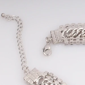 Colorful Diamond Crystal Chain Imitation Platinium Chain Collar