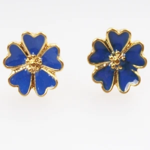 Colorful flower shaped beautiful for lady stud earrings designs E30088