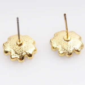 Colorful flower shaped beautiful for lady stud earrings designs E30088