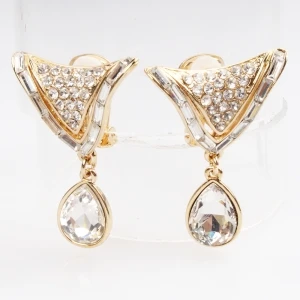Crystal fashion zircon stud earrings designs clip on earrings E30086