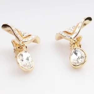 Crystal fashion zircon stud earrings designs clip on earrings E30086