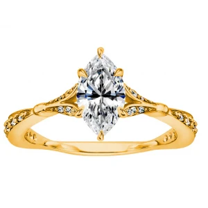 Custom Jewelry Rose Gold Plated Cubic Zirconia 925 Silver Ring Supplier in China