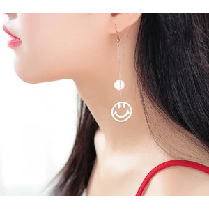 Custom Stainless Steel Women Rose Gold Emoji Earring Manufacturer