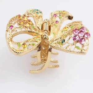 China Cute japanese crystal butterfly for the wedding hair accessories H50009 Hersteller