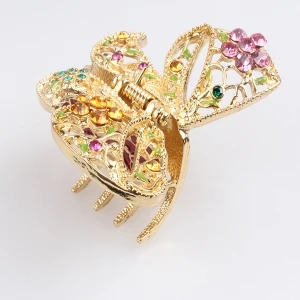 Cute japanese crystal butterfly for the wedding hair accessories H50009