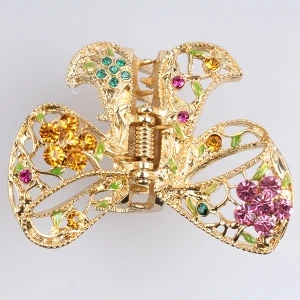 Cute japanese crystal butterfly for the wedding hair accessories H50009