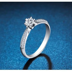 Diamond 18K White Gold Ring for Woman