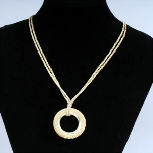 Dubai Women 24k Gold Necklace,Rose Gold Charm Copper Chain Necklace