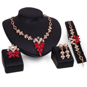 Elegant Zinc Alloy Gold Plating Jewelry Set for Women