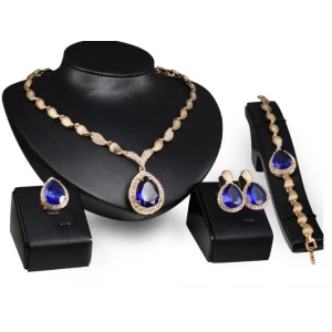 Elegant Zinc Alloy Gold Plating Jewelry Set for Women
