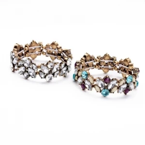 Engagement Anniversary Charm Crystal Bracelets Bangles for Women