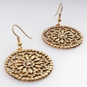 Ethnic jewelry 2 gram gold beautiful designed earrings E30076